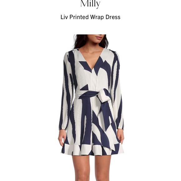 Milly Dresses & Skirts - Milly Liv printed wrap dress